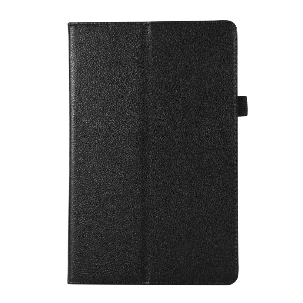 Shockproof Case for Lenovo Tab M10 Plus (3rd Gen) / Xiaoxin Pad 2022 10.6 inch Litchi Texture PU Leather Folio Flip Cover Folding Stand Tablet Case - Black - Image 4