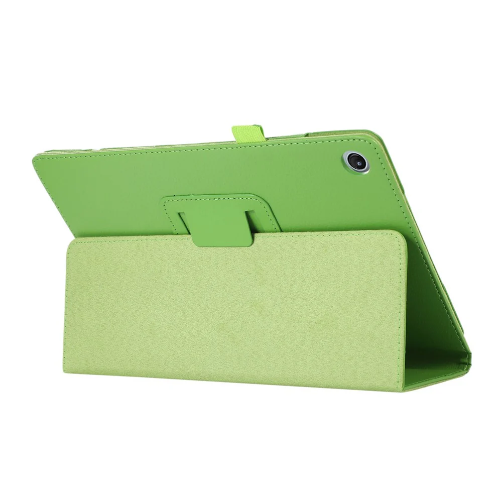 Shockproof Case for Lenovo Tab M10 Plus (3rd Gen) / Xiaoxin Pad 2022 10.6 inch Litchi Texture PU Leather Folio Flip Cover Folding Stand Tablet Case - Green - Image 3