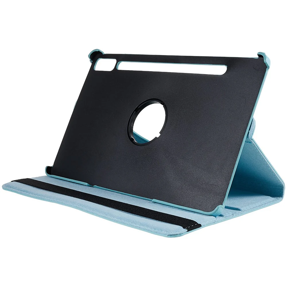 Shockproof Case for Lenovo Tab P11 Pro Gen 2, 360 Degree Rotating Stand Tablet Protector PU Leather + PC Cover Shell - Baby Blue - Image 5