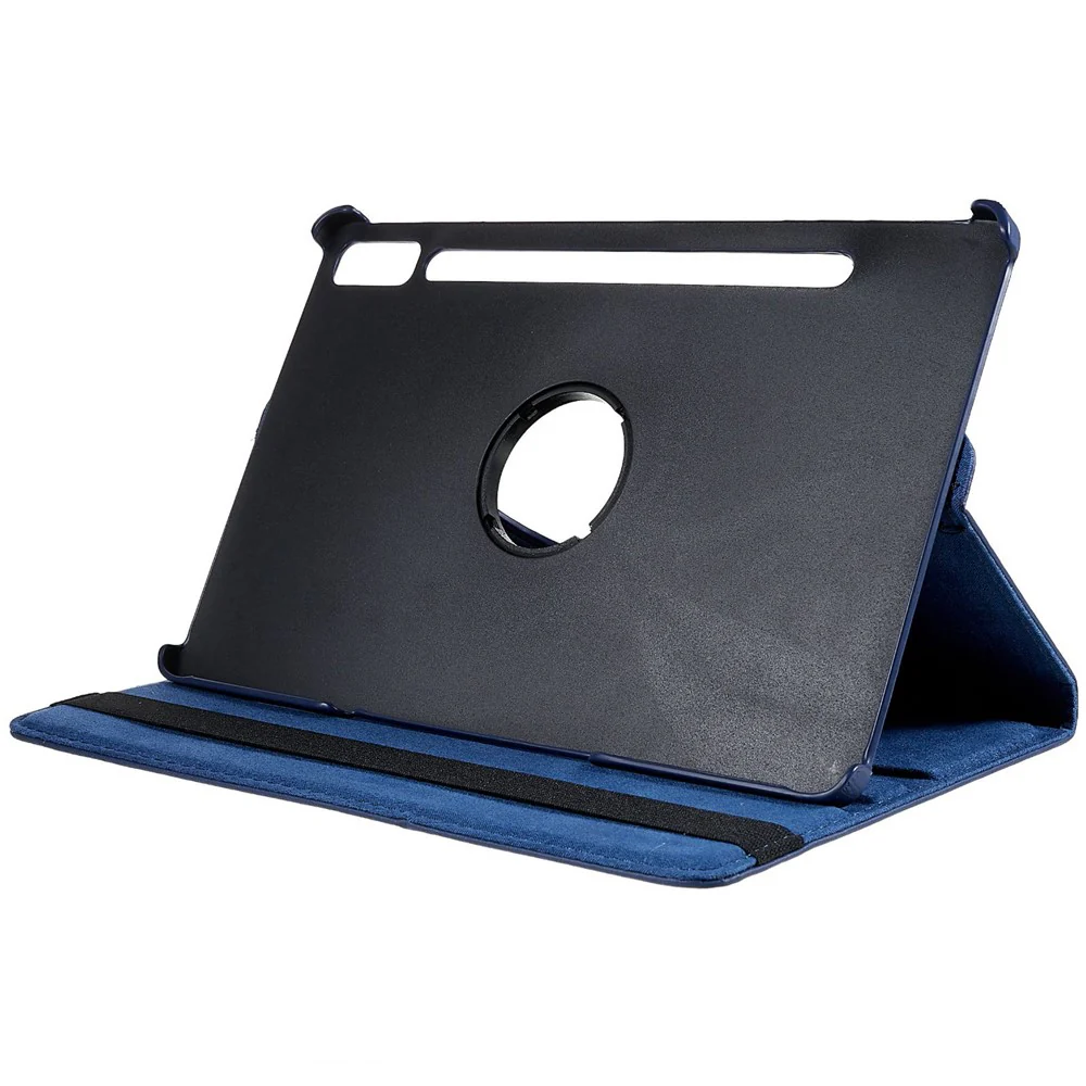 Shockproof Case for Lenovo Tab P11 Pro Gen 2, 360 Degree Rotating Stand Tablet Protector PU Leather + PC Cover Shell - Blue - Image 5