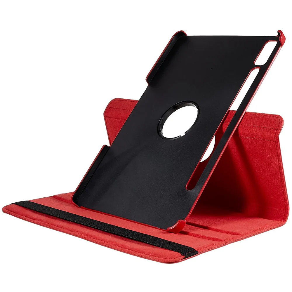 Shockproof Case for Lenovo Tab P11 Pro Gen 2, 360 Degree Rotating Stand Tablet Protector PU Leather + PC Cover Shell - Red - Image 7