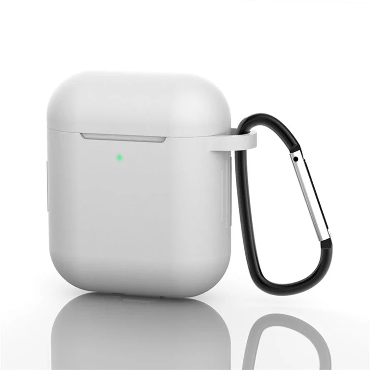 Silicone Protective Case with Buckle for AirPods with Charging Case (2016)/with Charging Case (2019) - White - Image 2