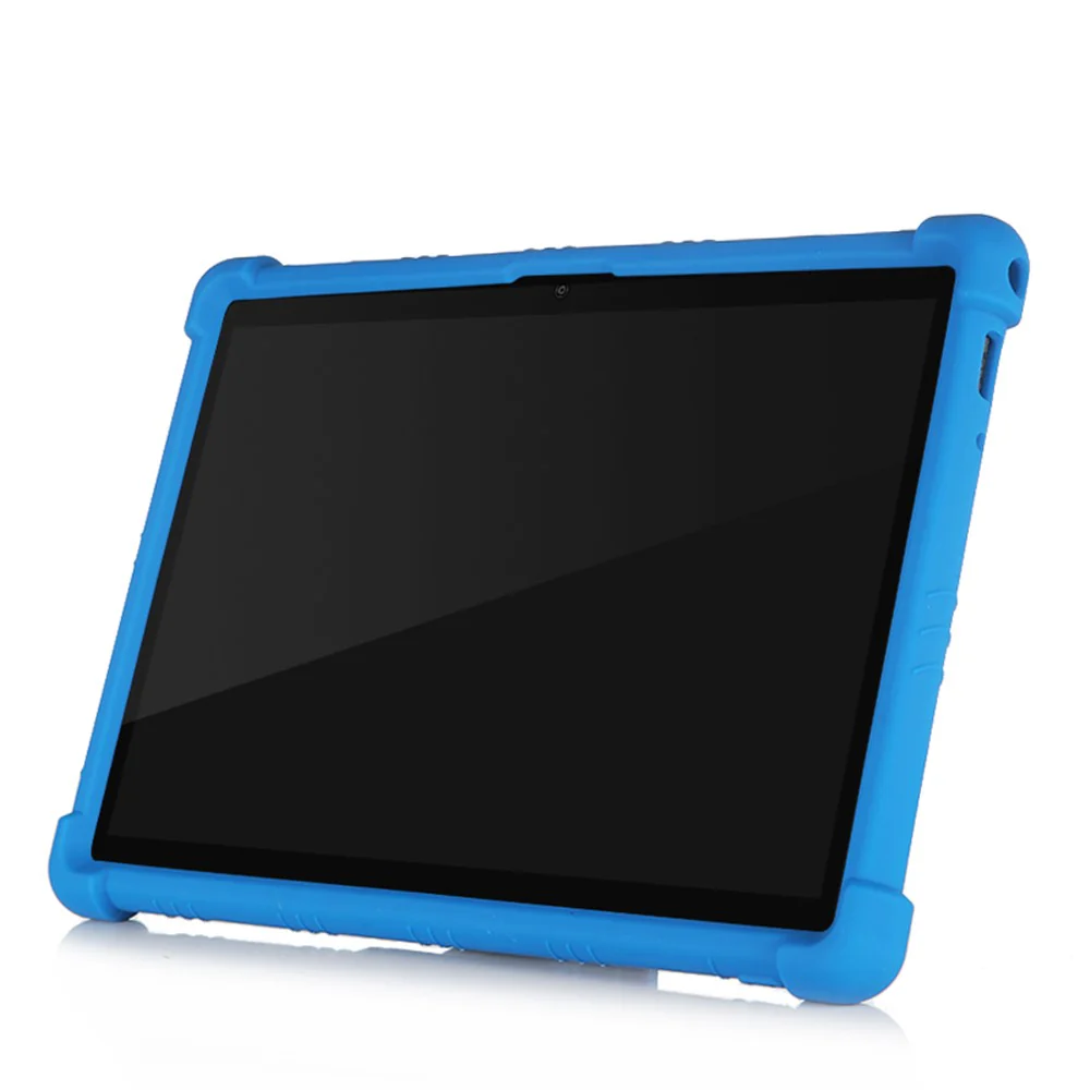 Silicone Tablet Cover Case with Slide-Out Kickstand Design for Lenovo M10 FHD REL X605FC - Rose - Image 4