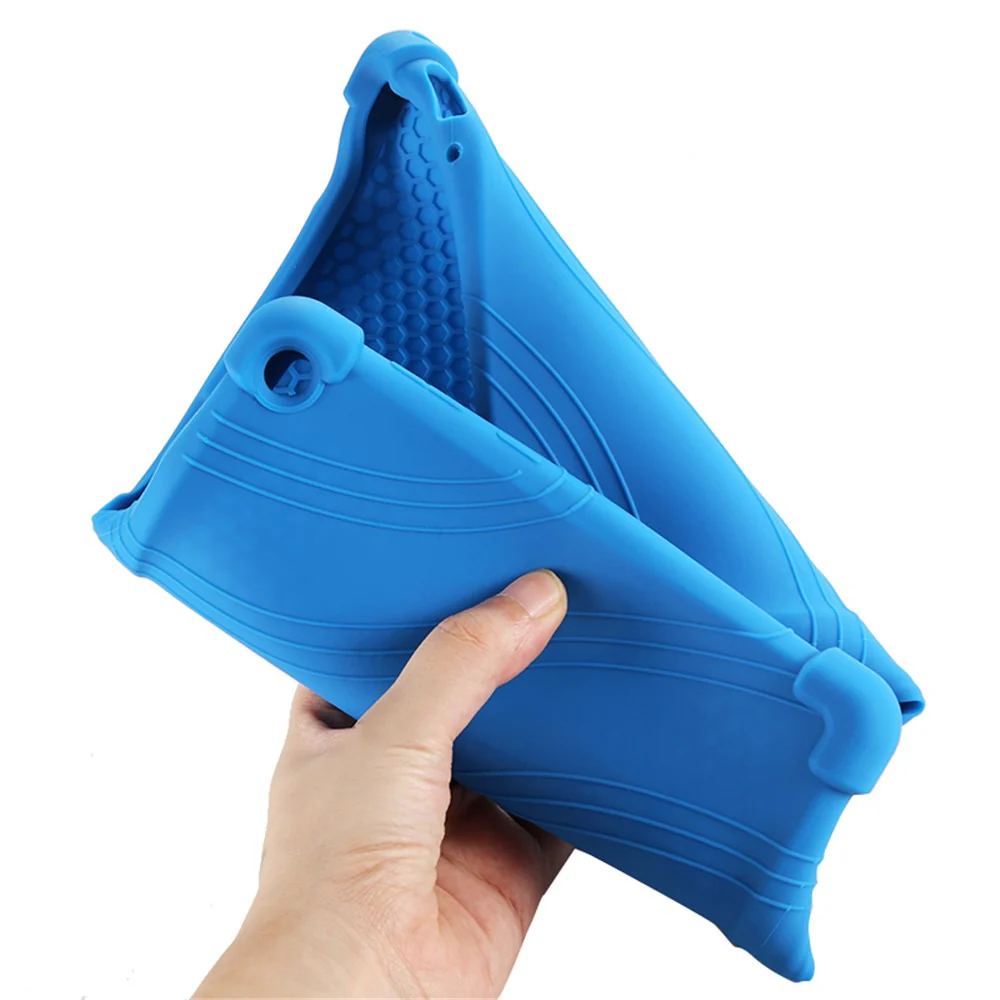 Silicone Tablet Cover Case with Slide-Out Kickstand Design for Lenovo M10 FHD REL X605FC - Rose - Image 5