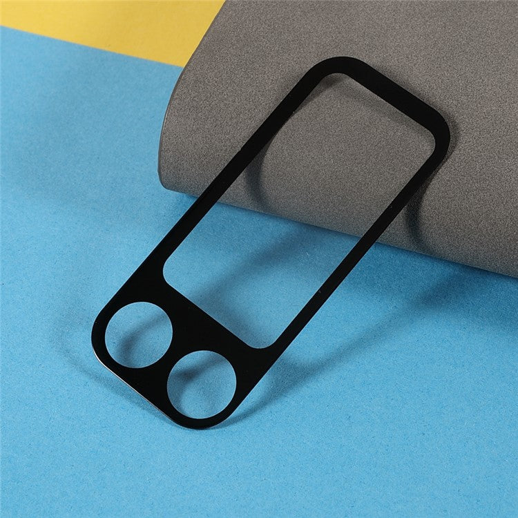 Silk Printing Anti-scratch Tempered Glass Camera Lens Guard Films Protector for Samsung Galaxy Z Flip3 5G - Black - Image 4