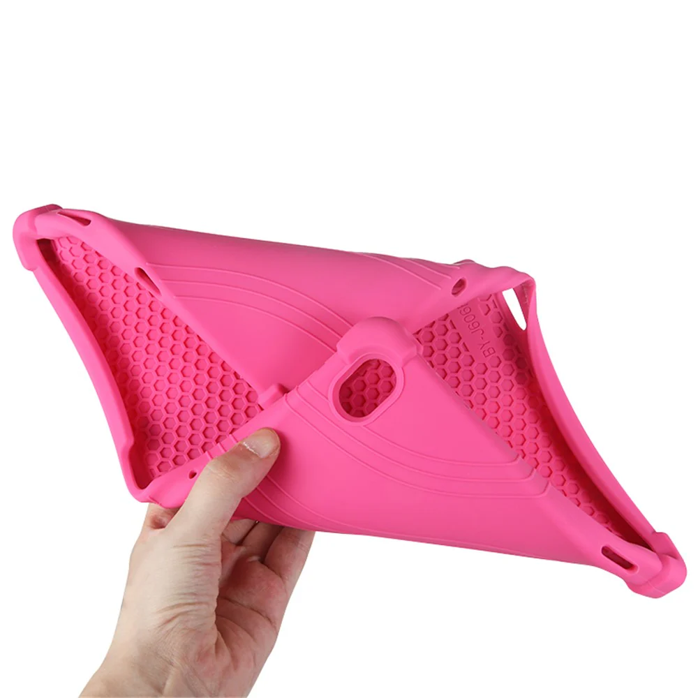 Slide-Out Kickstand Design Multi-Color Silicone Tablet Cover Case for Lenovo Tab P11 / P11 5G 11 inch TB-J606F / J606X - Blue - Image 5