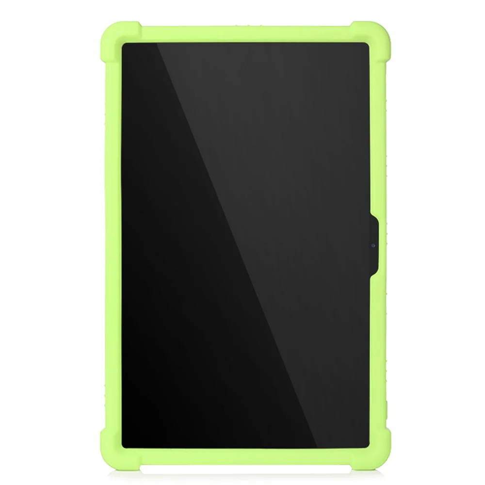 Slide-Out Kickstand Design Multi-Color Silicone Tablet Cover Case for Lenovo Tab P11 / P11 5G 11 inch TB-J606F / J606X - Green - Image 2