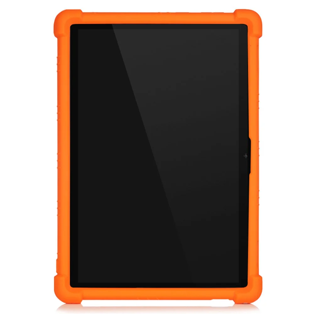 Slide-Out Kickstand Design Silicone Tablet Cover Case for Lenovo Tab M10 Plus X606 - Orange - Image 2