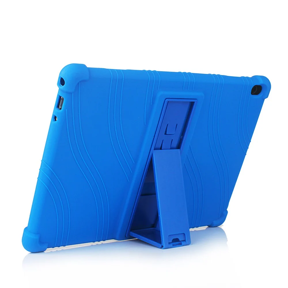 Slide-Out Kickstand Design Silicone Tablet Cover Case for Lenovo Tab M10 TB-X605F - Orange - Image 3