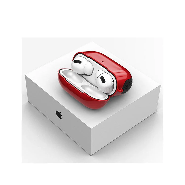 Smooth Surface Unique Stylish PC Case for AirPods Pro - Red - Image 6