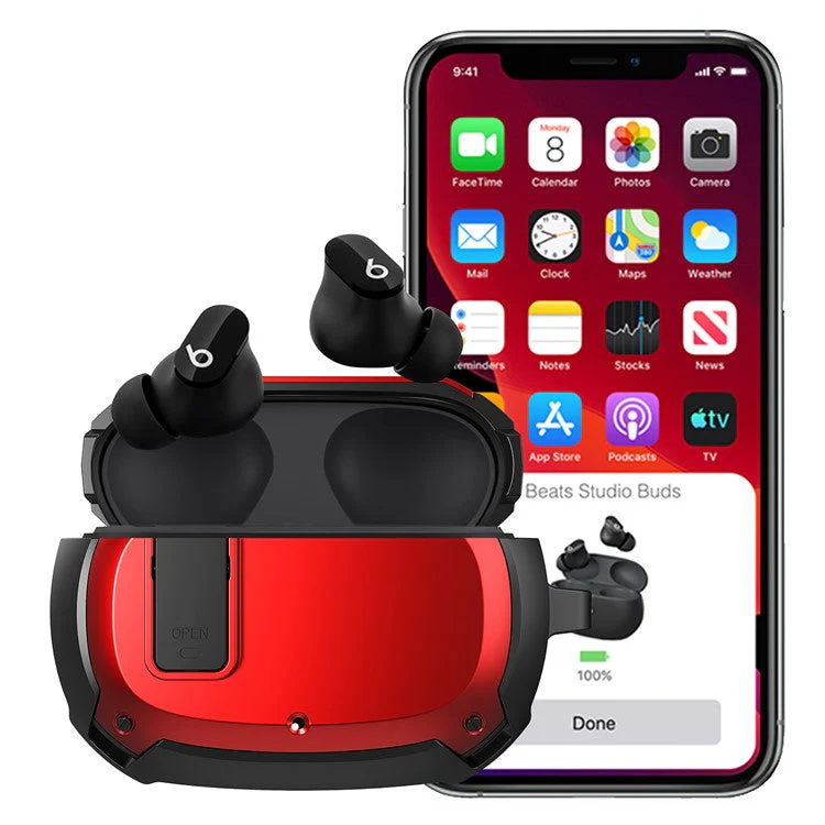 Snap-on Lid Design Bluetooth Earphone Anti-drop Protective Cover Case for Beats Studio Buds - Style 11 - Image 7