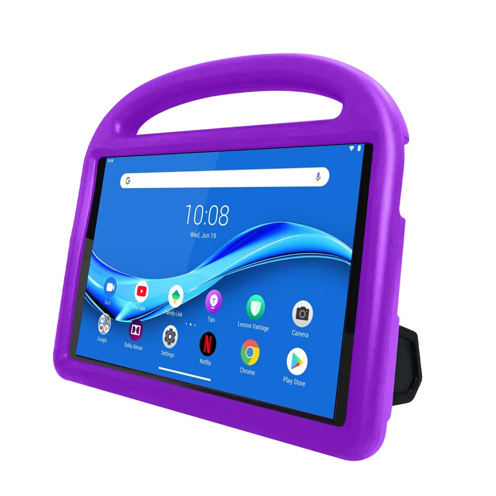 Sparrow Style Shockproof Kickstand EVA Protective Case for Lenovo Tab M10 Plus - Purple - Image 5