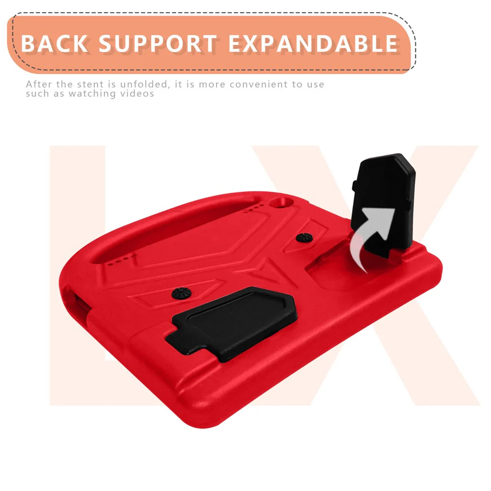 Sparrow Style Shockproof Kickstand EVA Protective Case for Lenovo Tab M10 Plus - Red - Image 2