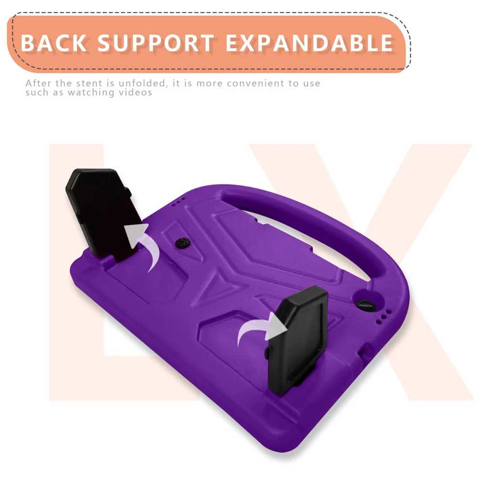 Sparrow Style Shockproof Kickstand EVA Protective Case for Lenovo Tab M10 TB-X605F - Purple - Image 2