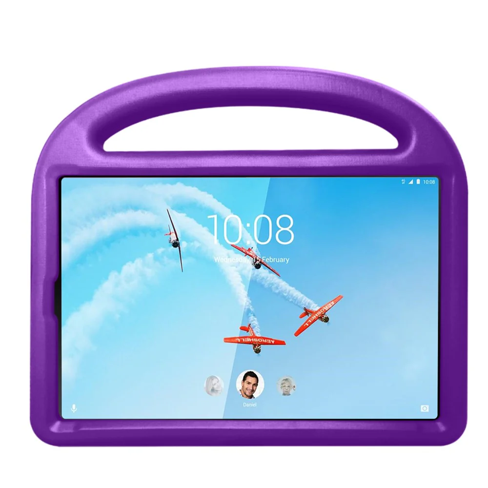 Sparrow Style Shockproof Kickstand EVA Protective Case for Lenovo Tab M10 TB-X605F - Purple - Image 6