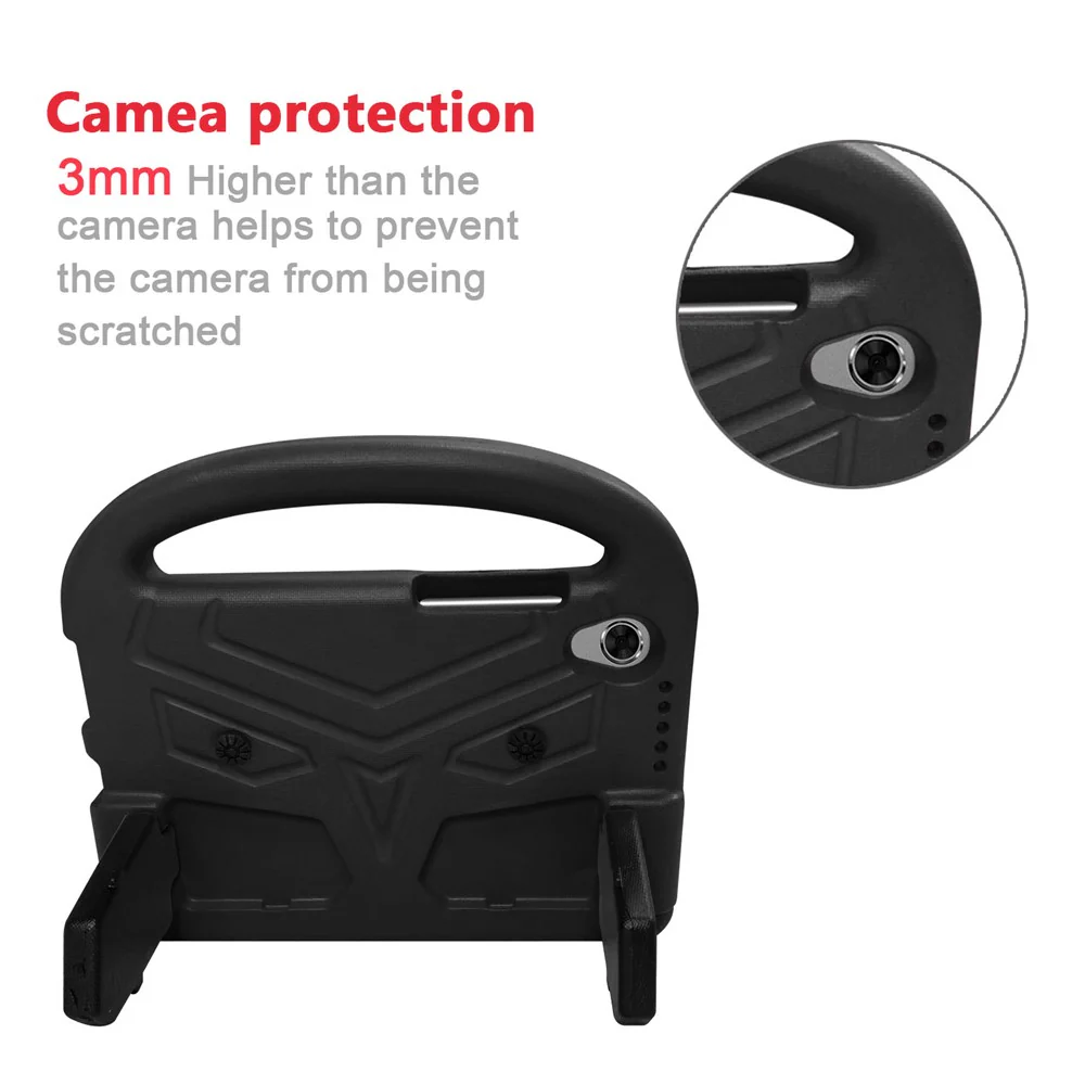Sparrow Style Shockproof Kickstand EVA Protective Case for Lenovo Tab M8 TB-8505/8507 - Black - Image 6