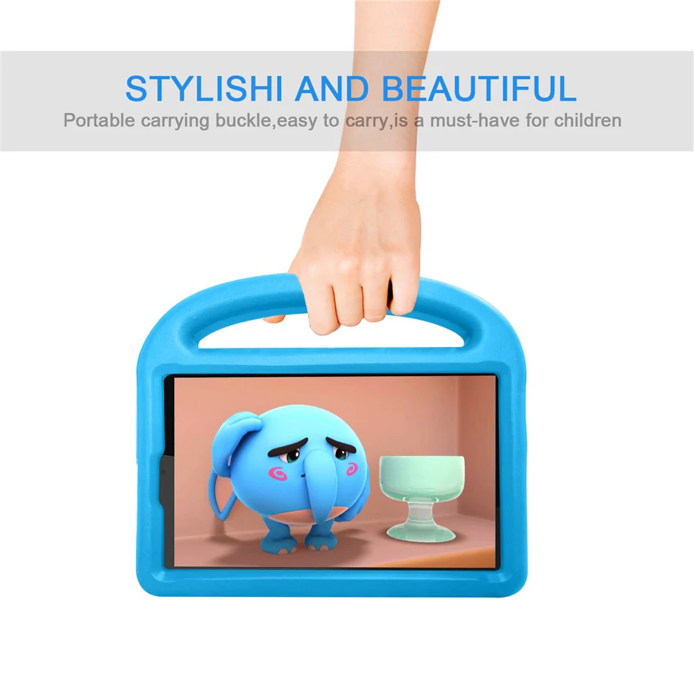 Sparrow Style Shockproof Kickstand EVA Protective Case for Lenovo Tab M8 TB-8505/8507 - Blue - Image 6