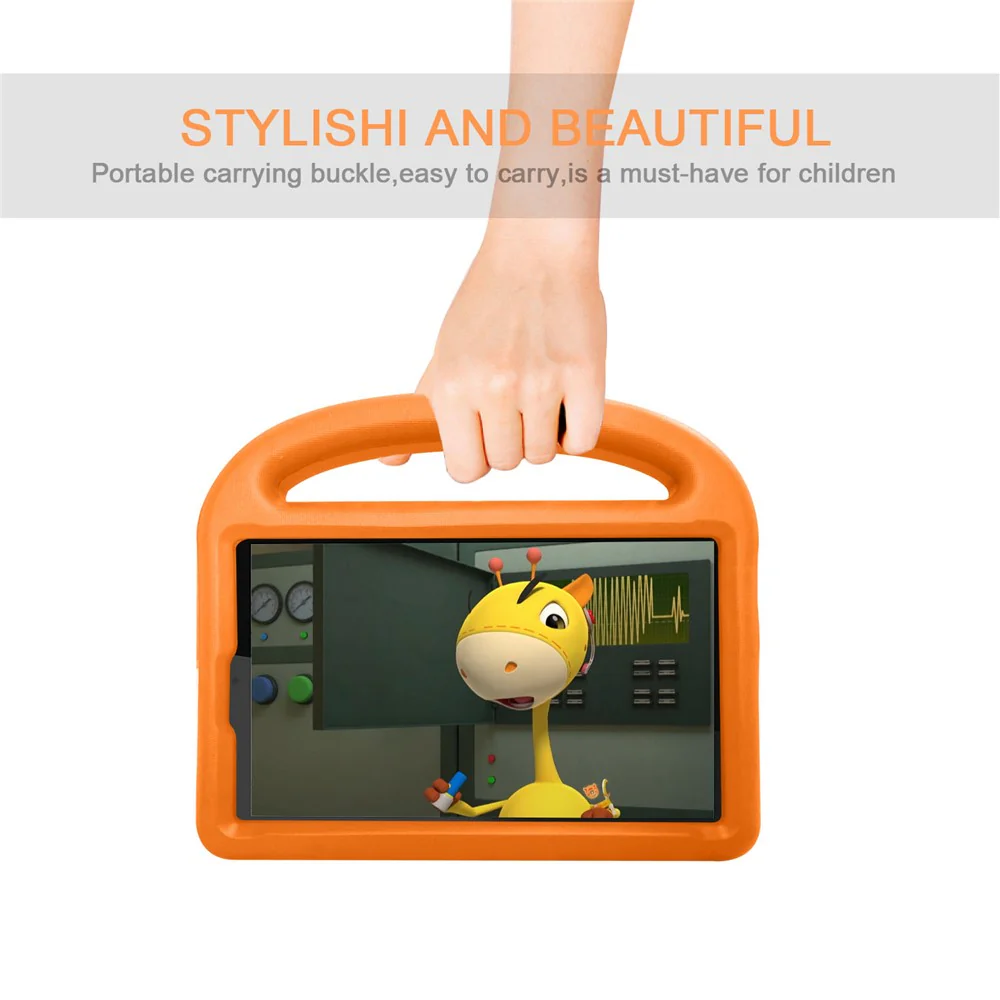 Sparrow Style Shockproof Kickstand EVA Protective Case for Lenovo Tab M8 TB-8505/8507 - Orange - Image 6
