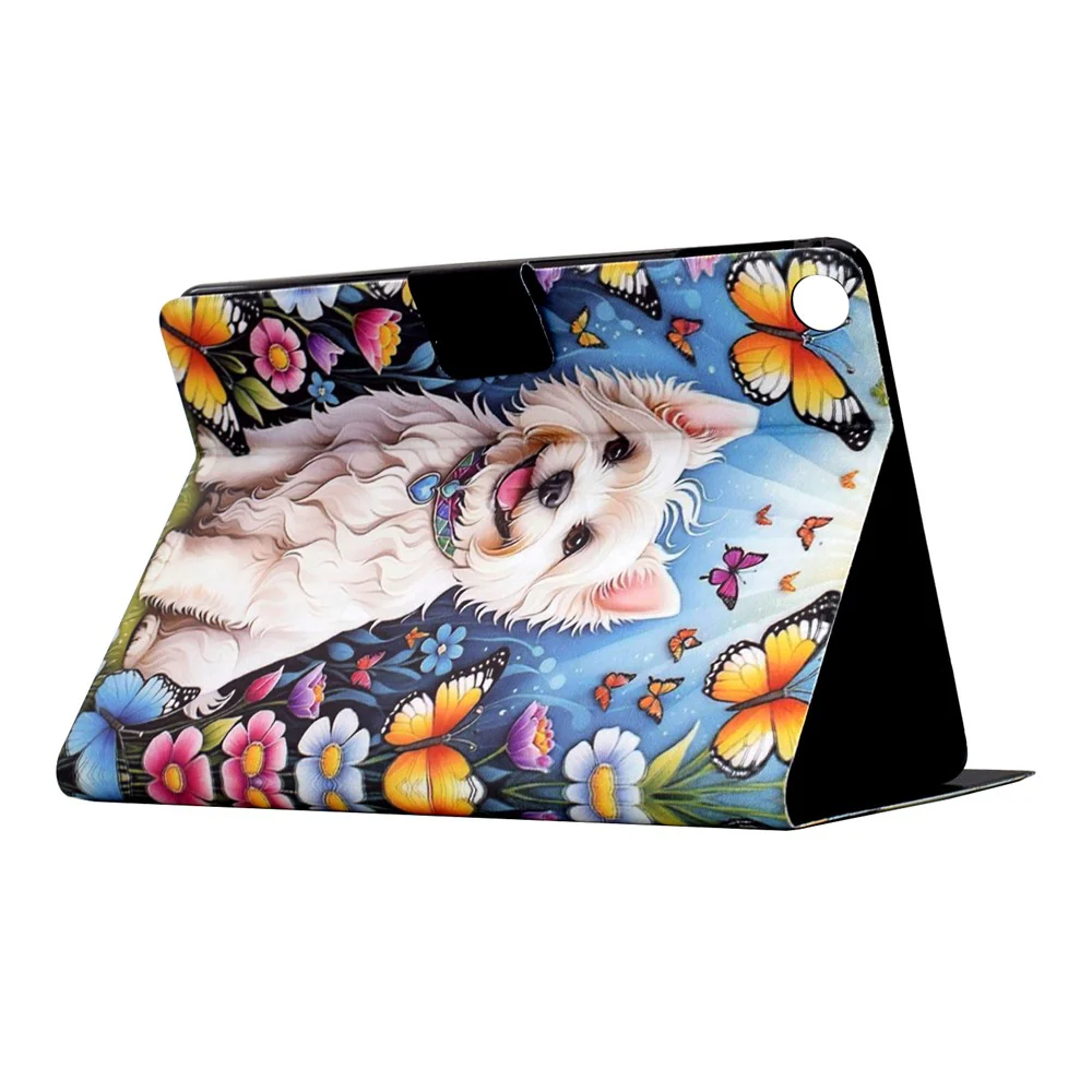 Stand Case for Lenovo Tab M10 (Gen 3) Pattern Printing Tablet Leather Cover with Auto Wake / Sleep - Dog - Image 4
