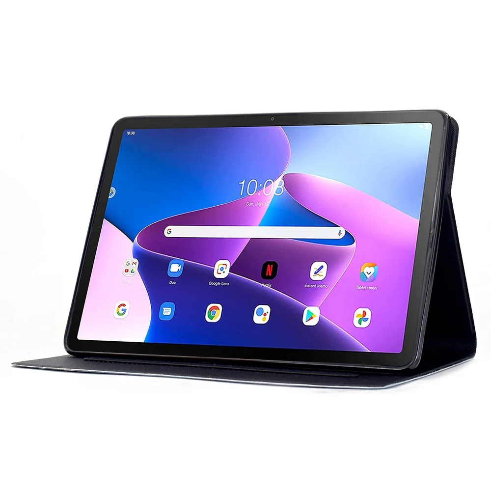 Stand Case for Lenovo Tab M10 Plus (3rd Gen) Pattern Printing Tablet Leather Cover with Auto Wake / Sleep - Nebula - Image 3