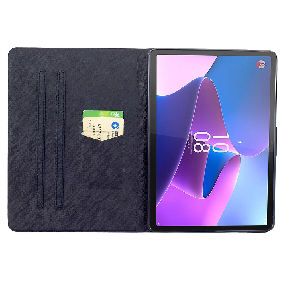 Stand Case for Lenovo Tab P11 Gen 2 TB-350 Pattern Printing Tablet Leather Cover with Auto Wake / Sleep - Nebula - Image 2