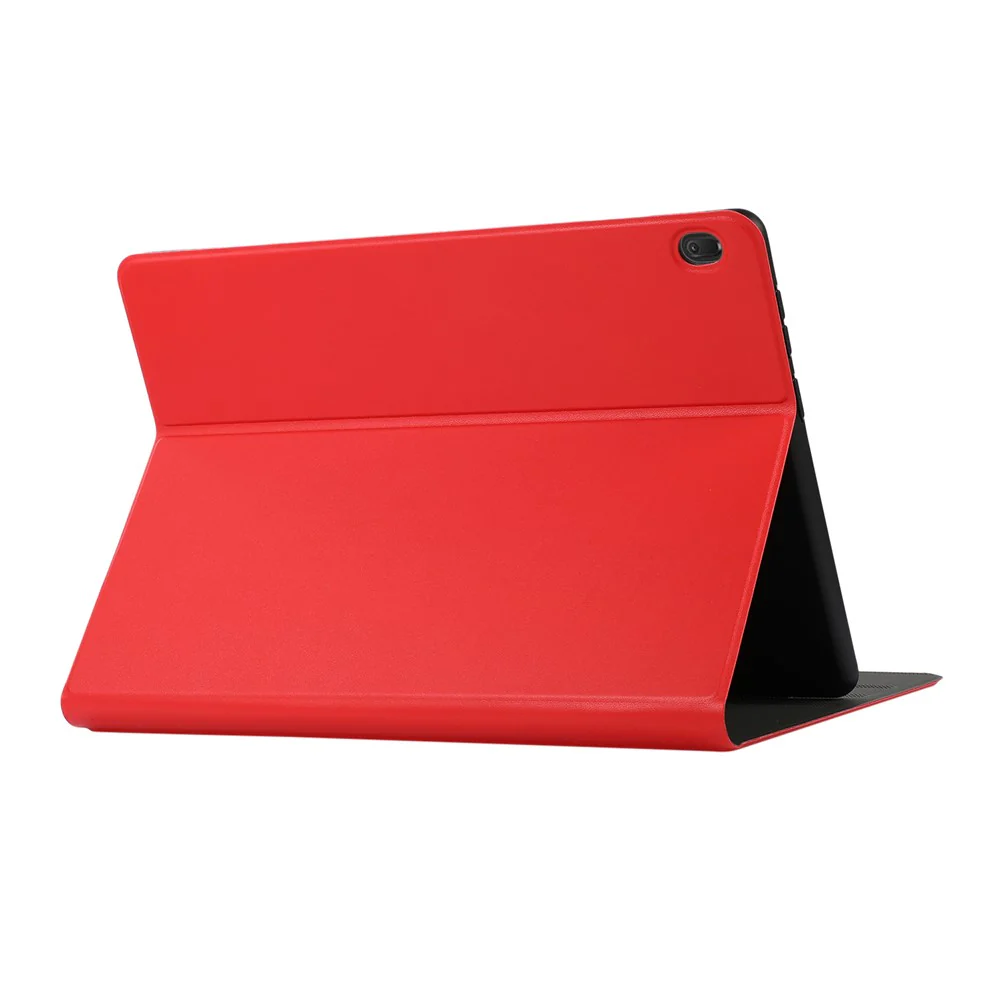 Stand Cover Leather Protective Case for Lenovo Tab M10 TB-X605F - Red - Image 4