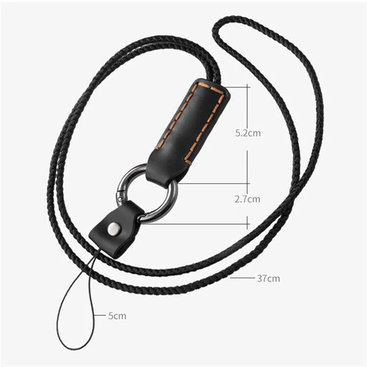 Strong Bearing Anti-drop Nylon Rope Cellphone Neck Strap Mobile Phone Lanyard, Style B - Red - Image 8