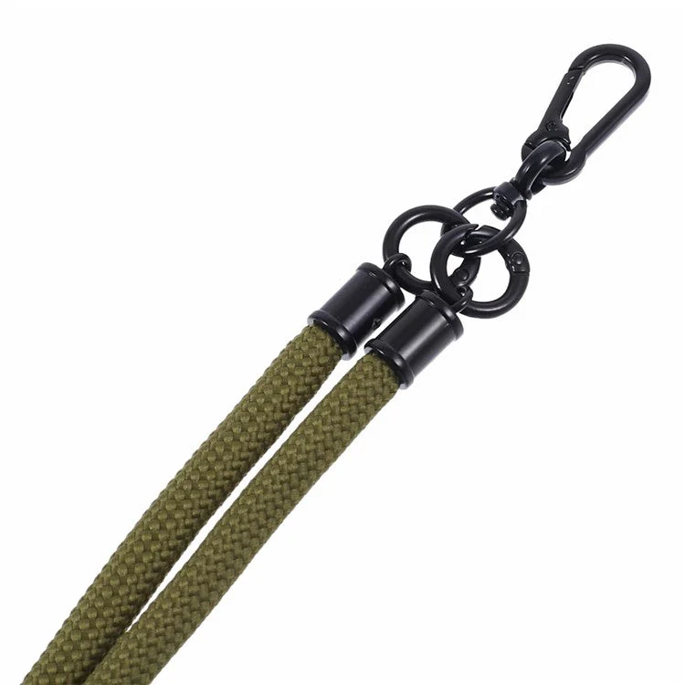 Style A Phone Strap 8mm Universal Nylon Phone Neck Lanyard with Clear Patch - Army Green - Image 6