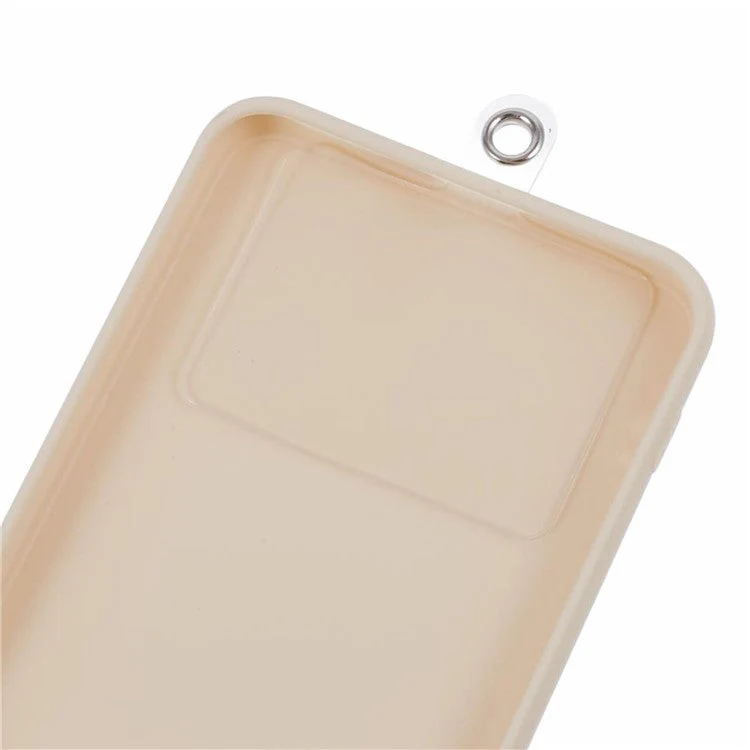 Style A Solid Color Phone Strap 10mm Crossbody Nylon Phone Charm with Clear Patch - Pink - Image 5