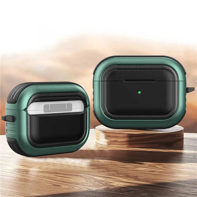 Stylish TPU+PC Anti-drop Wireless Earphone Case Protective Cover for AirPods Pro - Style 1 - Image 2