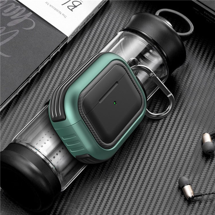 Stylish TPU+PC Anti-drop Wireless Earphone Case Protective Cover for AirPods Pro - Style 1 - Image 3