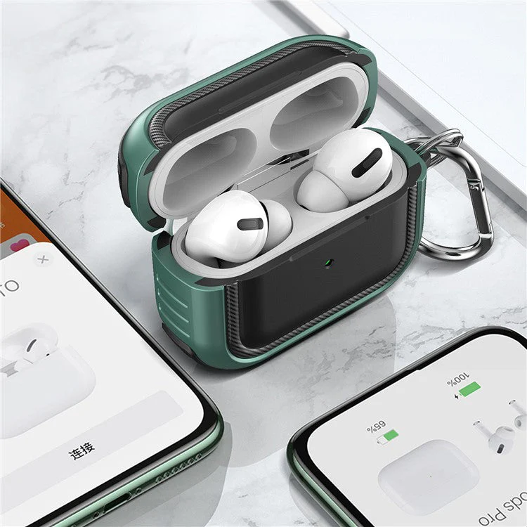 Stylish TPU+PC Anti-drop Wireless Earphone Case Protective Cover for AirPods Pro - Style 1 - Image 7