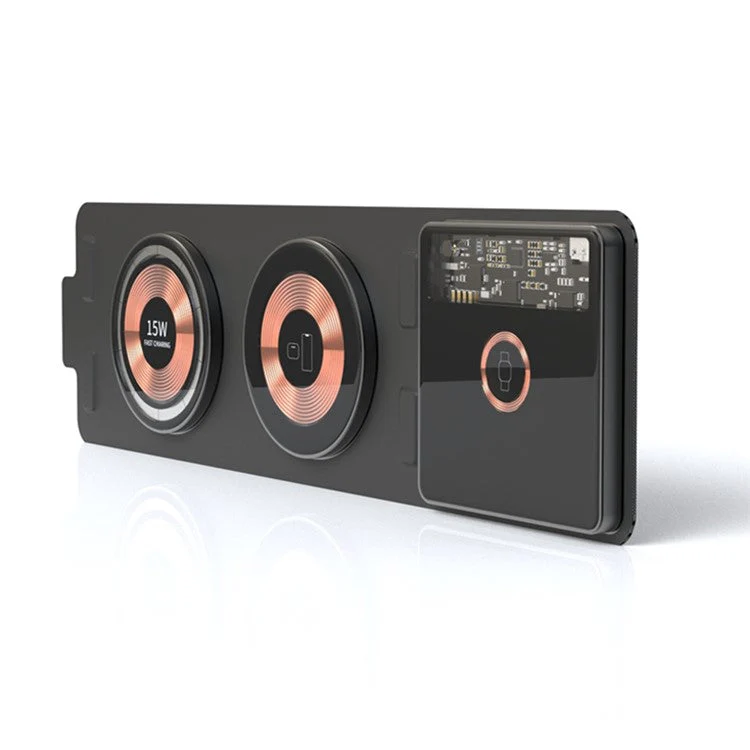 T01 3-in-1 Foldable Wireless Charger Magnetic Wireless Fast Charging Station Pad for iPhone iWatch Earphone - Image 2