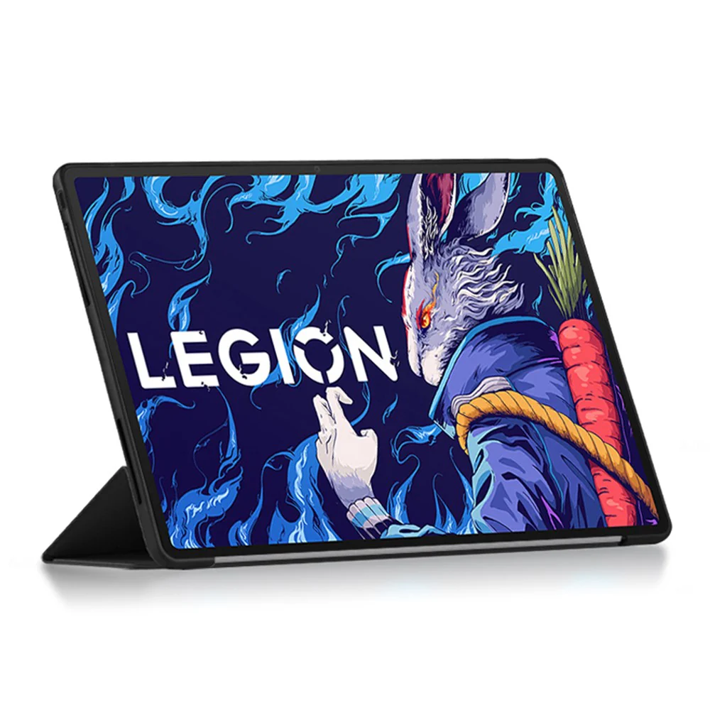 Tablet Case for Lenovo Legion Y900 , PU Leather+PC+TPU Tri-fold Stand Slim Tablet Cover - Image 3