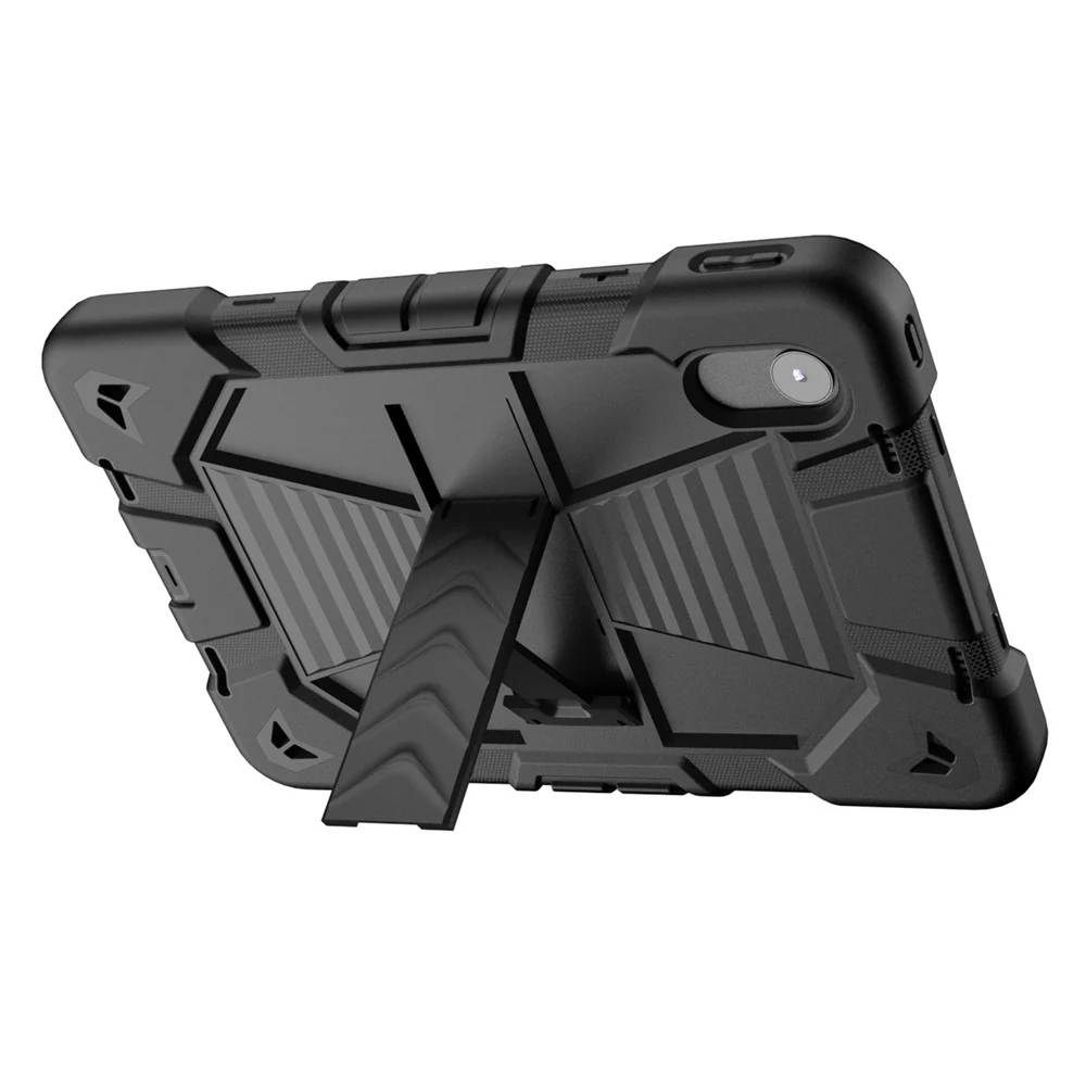 Tablet Case For Lenovo Tab M11 TB330FU 331FC / K11 / Xiaoxin Pad 11 2024 PC + Silicone Shockproof Protective Cover with Kickstand - Black - Image 3