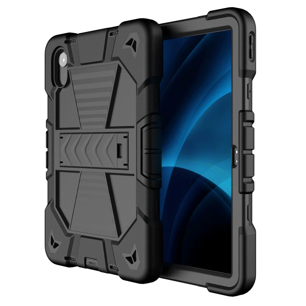 Tablet Case For Lenovo Tab M11 TB330FU 331FC / K11 / Xiaoxin Pad 11 2024 PC + Silicone Shockproof Protective Cover with Kickstand - Black - Image 8