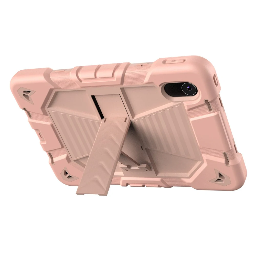 Tablet Case For Lenovo Tab M11 TB330FU 331FC / K11 / Xiaoxin Pad 11 2024 PC + Silicone Shockproof Protective Cover with Kickstand - Pink + Pink - Image 3