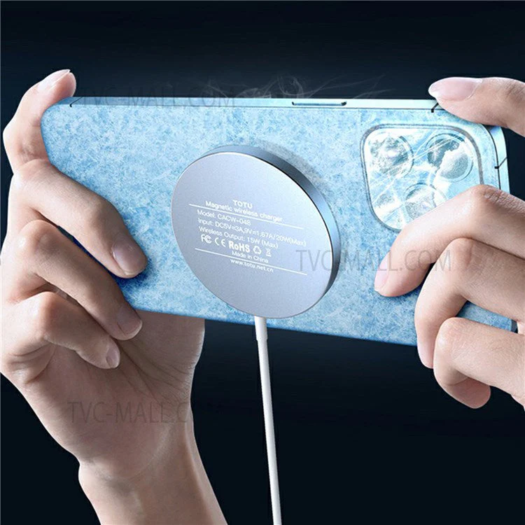 TOTU CACW-048 Glory Series 15W Magnetic Wireless Charging Type-C Fast Charger for iPhone 12 Pro Max - Image 5