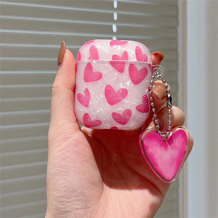 TPU Cover for AirPods with Charging Case (2016) / (2019) / AirPods with Wireless Charging Case (2019) Anti-drop Case - Rose - Image 2