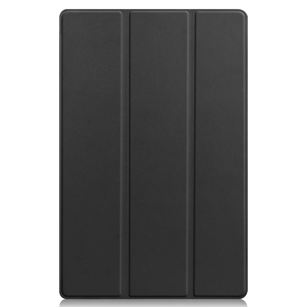 Tri-fold Leather Stand Tablet Case for Lenovo Tab P11 TB-J606F - Black - Image 8