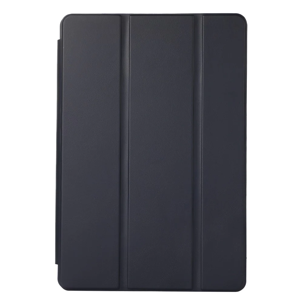 Tri-Fold Stand Cover for Lenovo Tab M10 Plus (3rd Gen) / Xiaoxin Pad 2022 10.6 inch , PU Leather Solid Color Tablet Case with Pen Holder - Blue - Image 5