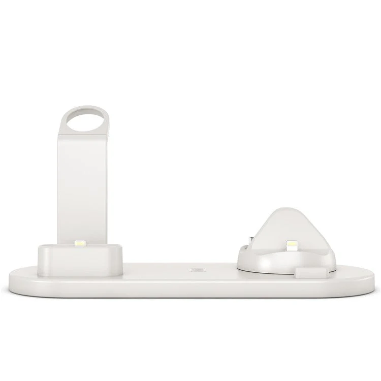 UD15 3 in 1 Rotatable Wireless Charging Dock Station for Apple iPhone/Android Device/Type-C Device - White - Image 5