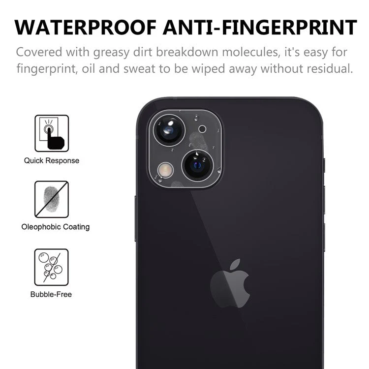 Ultra Clear HD Tempered Glass Shatter-Proof Camera Lens Protector Films for iPhone 13 6.1 inch - Image 4