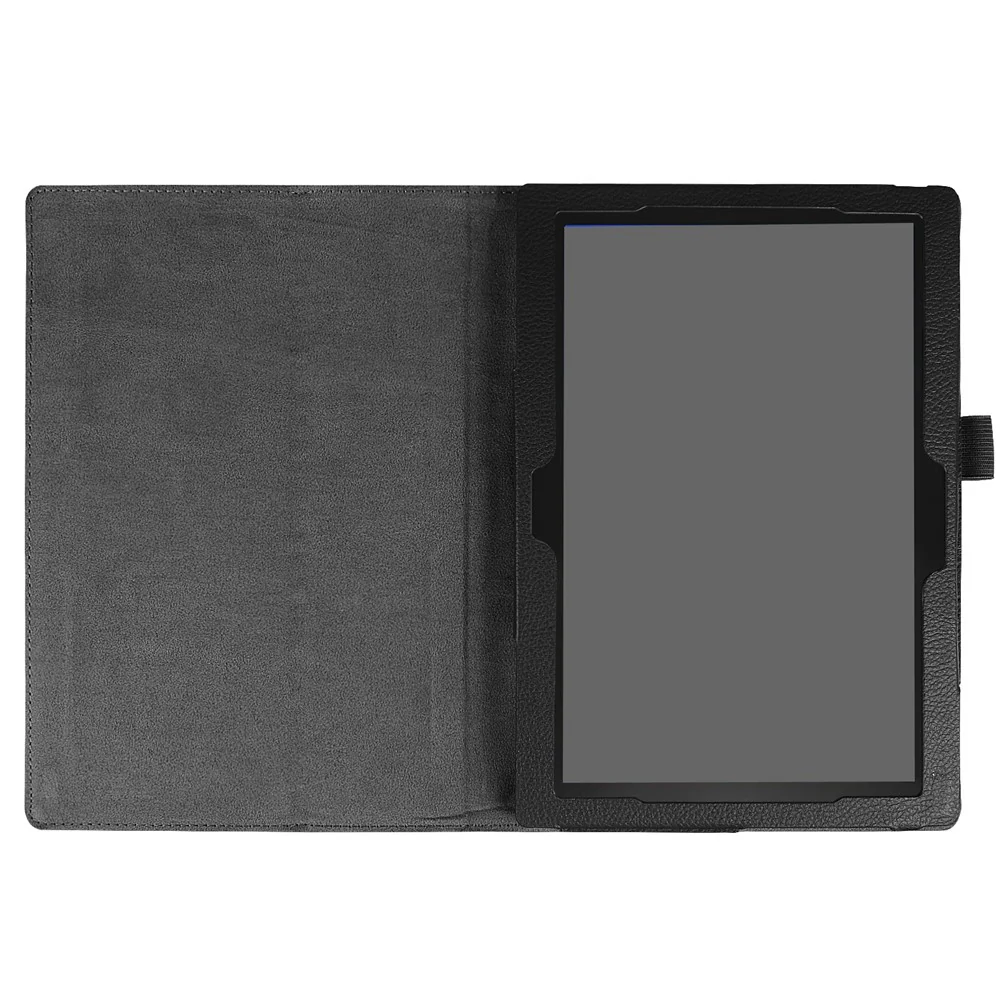 Universal Litchi Grain Leather Stand Shell Case for Lenovo Tab 4 10 Plus / Tab 4 10 - Black - Image 4