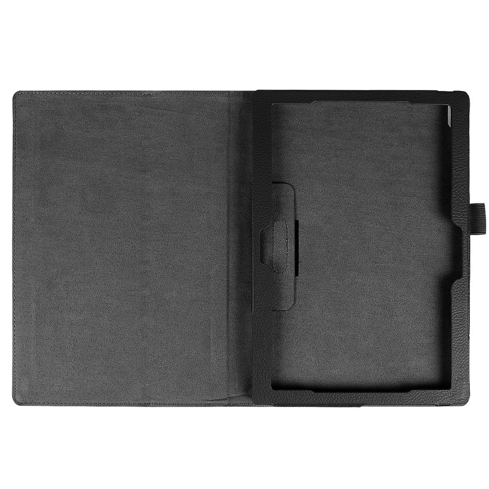 Universal Litchi Grain Leather Stand Shell Case for Lenovo Tab 4 10 Plus / Tab 4 10 - Black - Image 5