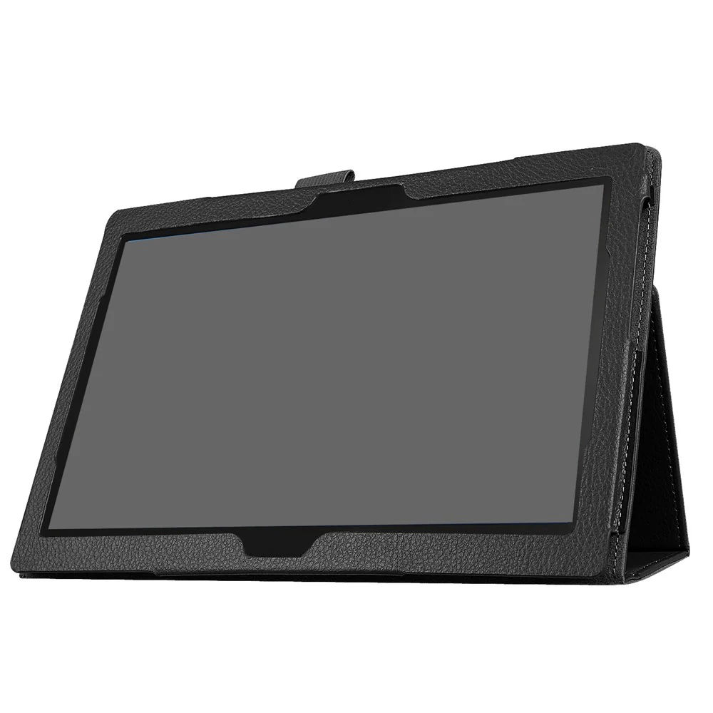 Universal Litchi Grain Leather Stand Shell Case for Lenovo Tab 4 10 Plus / Tab 4 10 - Black - Image 7