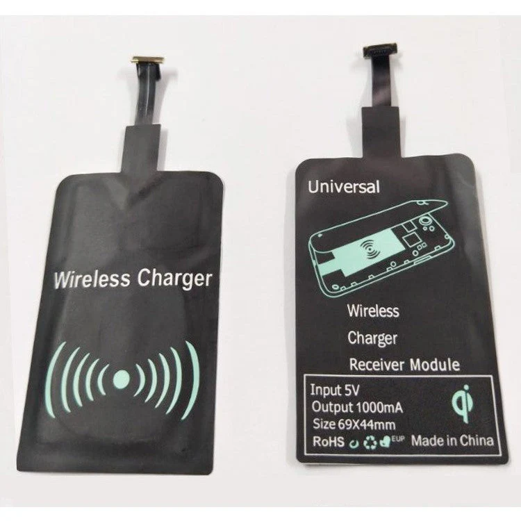 Universal Micro USB Plug Qi Wireless Charging Receiver Mat for Android Phones (Narrow-interface Down) - Image 5