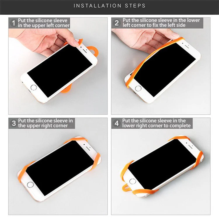 Universal Phone Lanyard Holder Silicone Phone Neck Strap Compatible with 4.7-6.5 inch Smartphones - Grey - Image 5