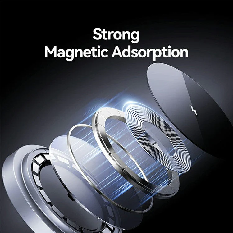 USAMS CD234 Phone / Watch / Earphone 3-in-1 Magnetic Wireless Charger Stand Foldable Fast Charging Dock - Image 6