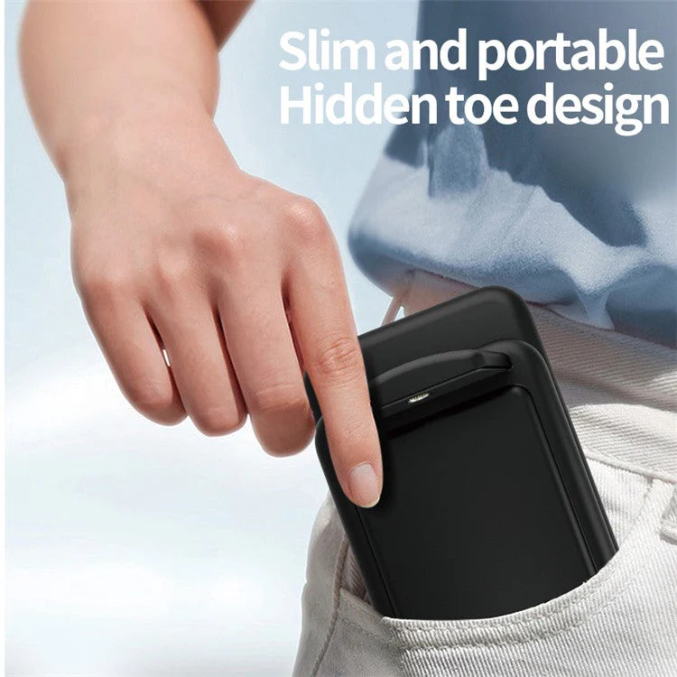 V15 3-in-1 Folding Wireless Charger for Mobile Phone / Headset / Watch 15W Max Charging Station - Black - Image 7